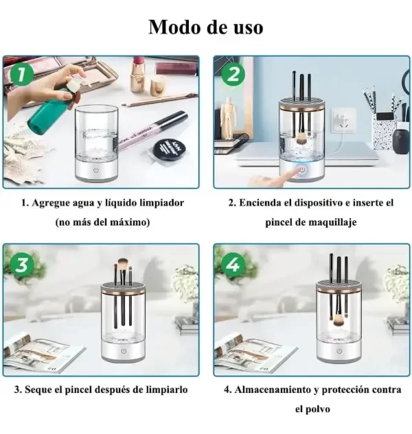 Producto - Limpiador de Brochas de maquillaje USB - 5