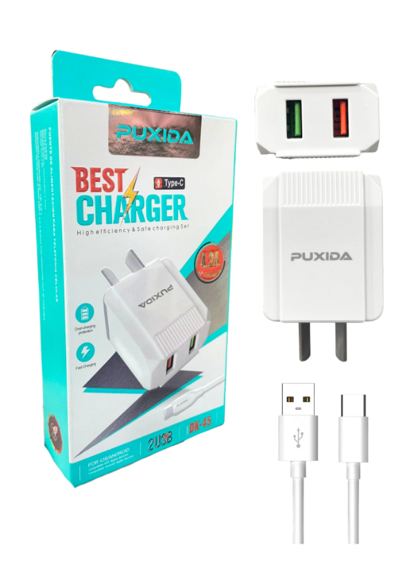 Producto - CARGADOR PUXIDA TIPO C 4.2A DK45