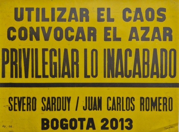 Producto - Romero, Juan Carlos - Privilegiar lo inacabado (afiche original)