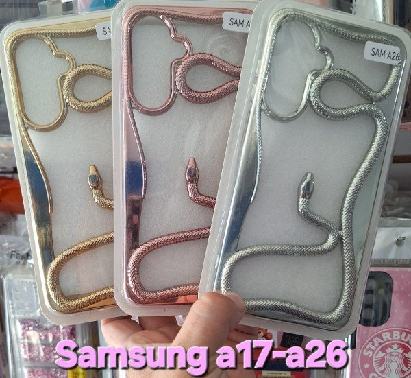 Producto - Fundas luxury serpiente 3d. Samsung a17-a26