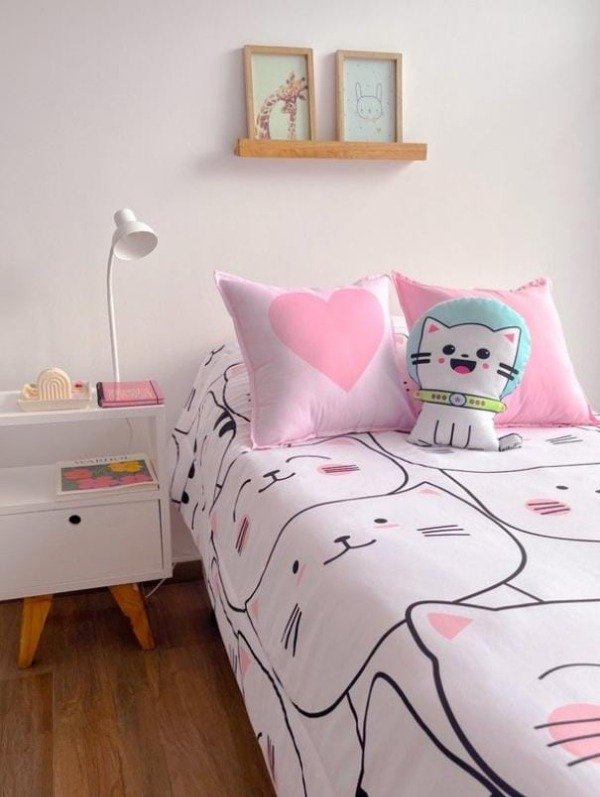 Producto - Acolchado infantil reversible Gatitos