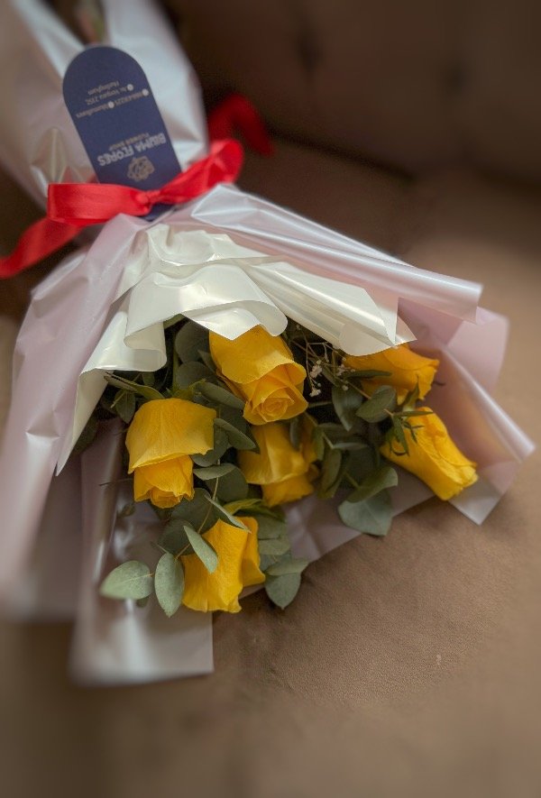 Producto - Ramo 6 rosas amarillas