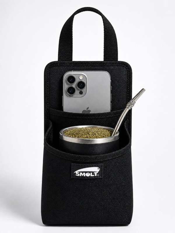 Producto - PORTAMATE C/ BOLSILLO  PARA EL AUTO DE CORDURA  NEGRO
