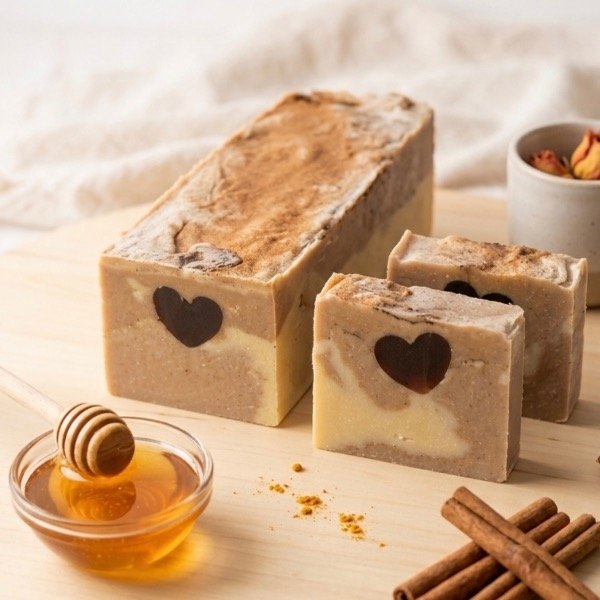 Producto - Canela y Miel corazón de chocolate - 1
