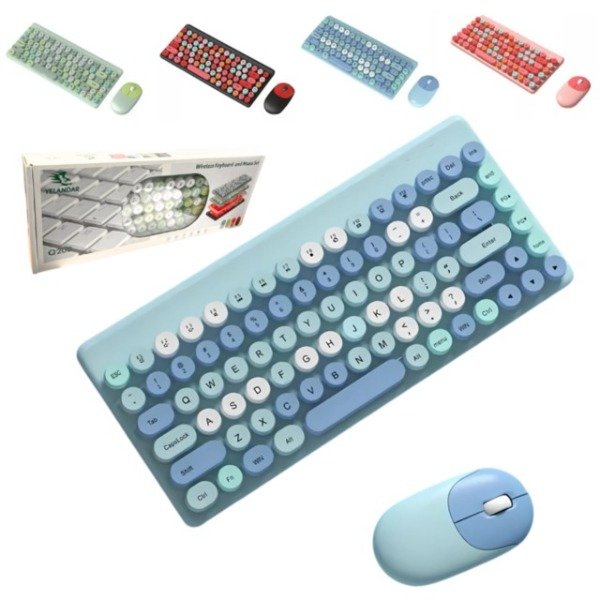 Producto - AP0133 TECLADO Y MOUSE INALAMBRICO COLORS FULL