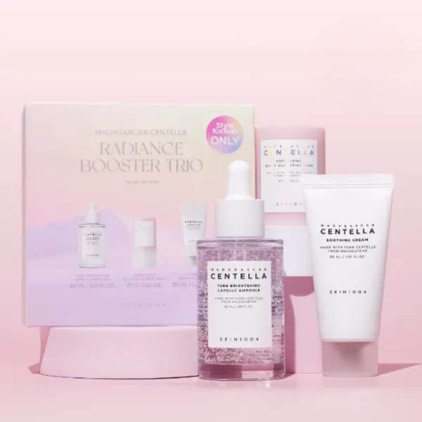 Producto - SKIN1004 Madagascar Centella Radiance Booster Trio (Ampoule + Mask + Cream)
