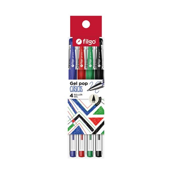Producto - ROLLER FILGO GEL CLÁSICOS X 4 - 0
