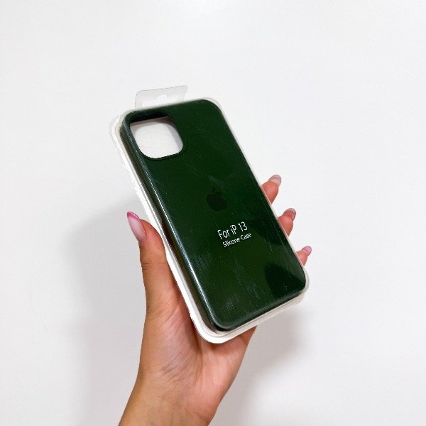 Producto - 36.Silicone case verde oscuro