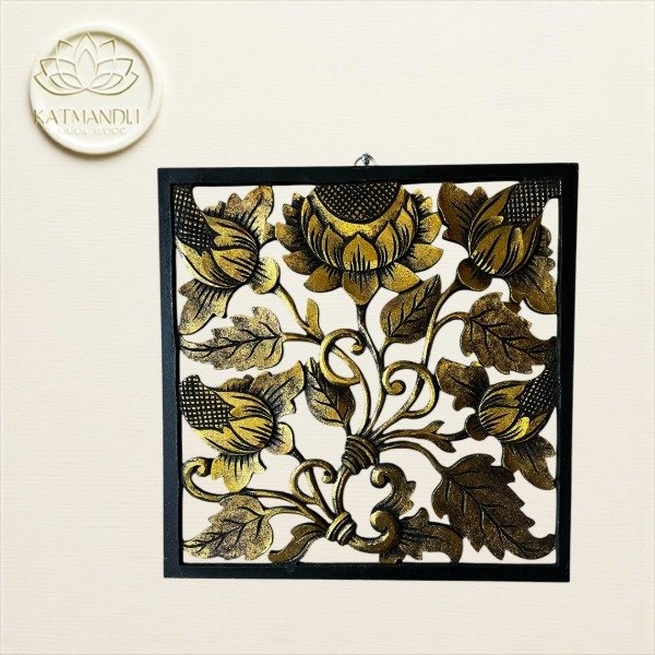 Producto - Cuadro Floral Negro