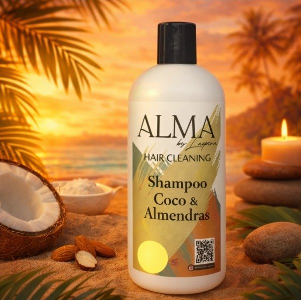 Producto - shampo de coco y almendras alma x 500 ml
