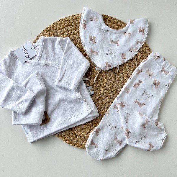 Producto - Ajuar 4 piezas Perritos