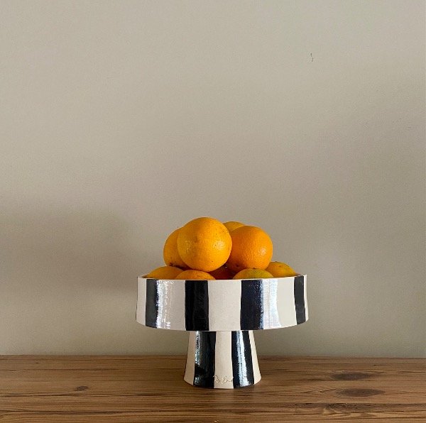 Producto - Frutera con pie Negra - ENTREGA INMEDIATA