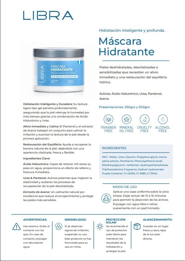 Producto - Libra Mascara Hidratante 250gr