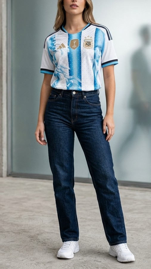 Producto - Crop Tee Celeste Queen
