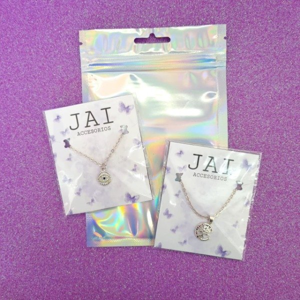 Producto - Set x2 collares de acero blanco