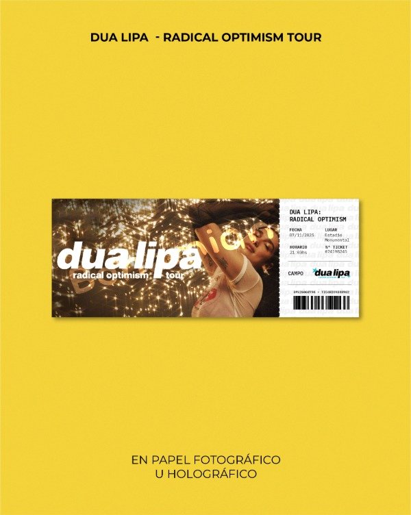 Producto - Entrada DUA LIPA "Radical Optimism" en River - Entrada de recuerdo