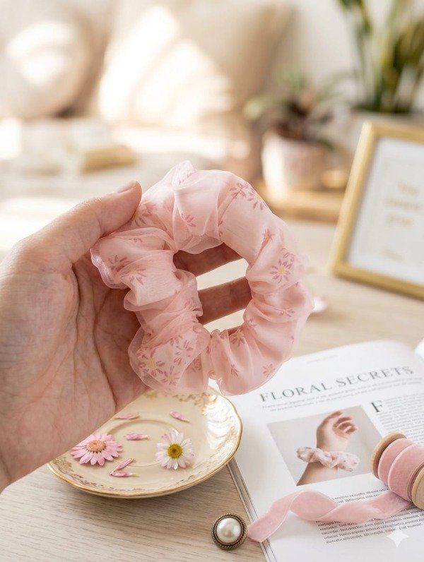 Producto - scrunchies tono pastel