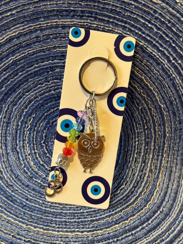 Producto - Llavero búho 7chakras  (Efectivo: 3.120)