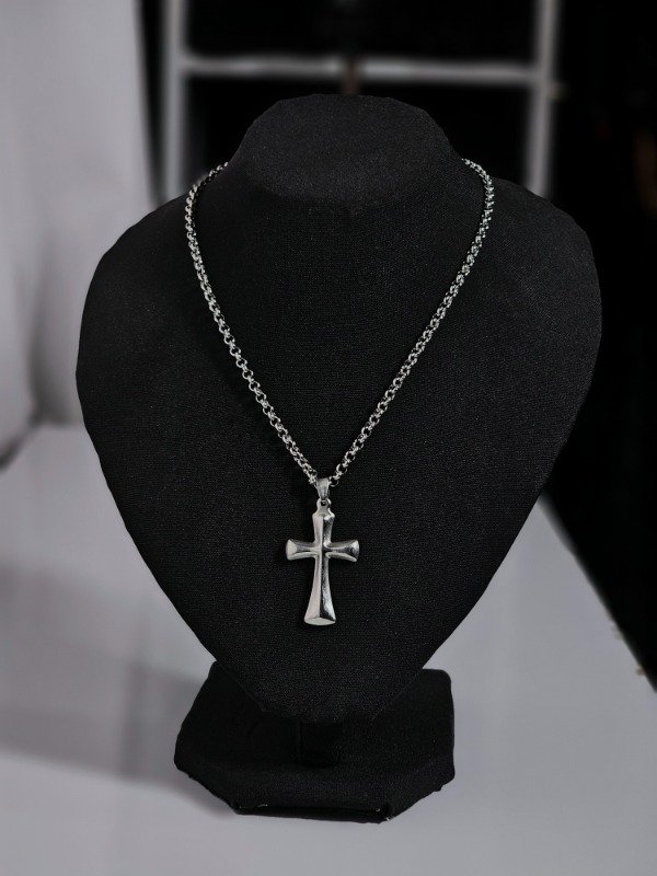 Producto - Collar Cruz Acero - 0