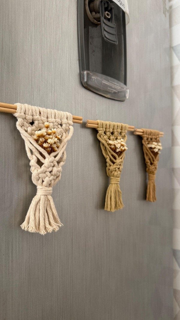 Producto - Imán ramito de flores Macrame - 0