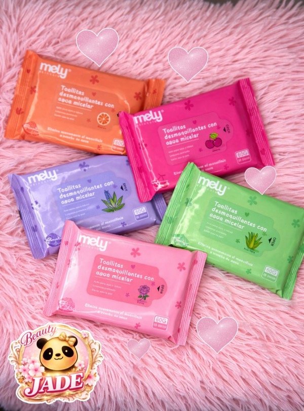 Producto - Toallitas desmaquillantes con agua de miselar - Mely