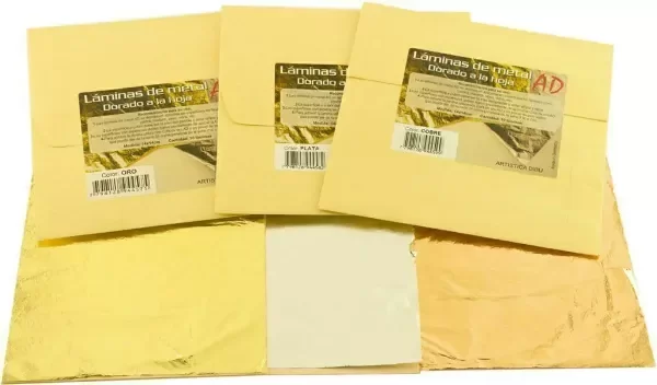 Producto - Laminas de oro, plata o cobre.