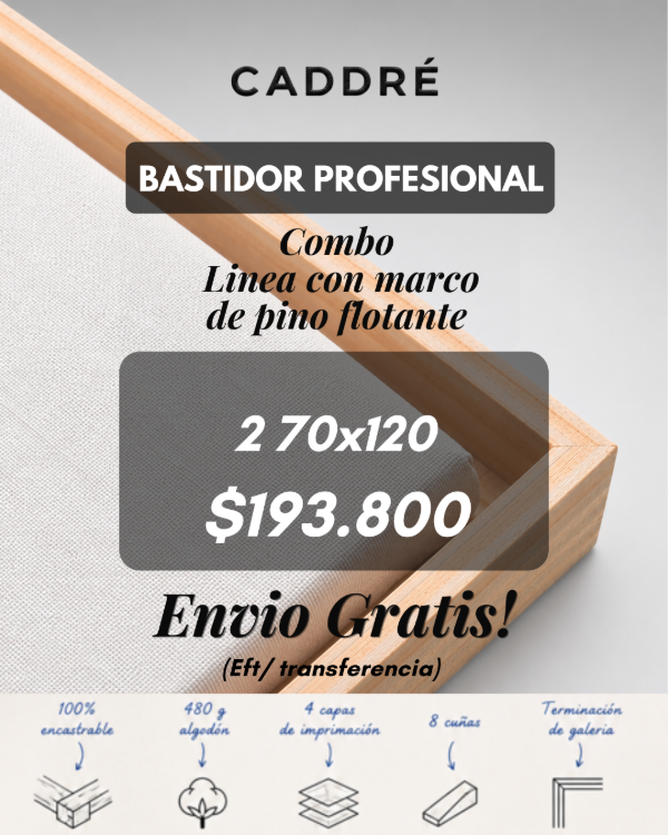 Producto - Combo 7 marco de pino desmontable - 0