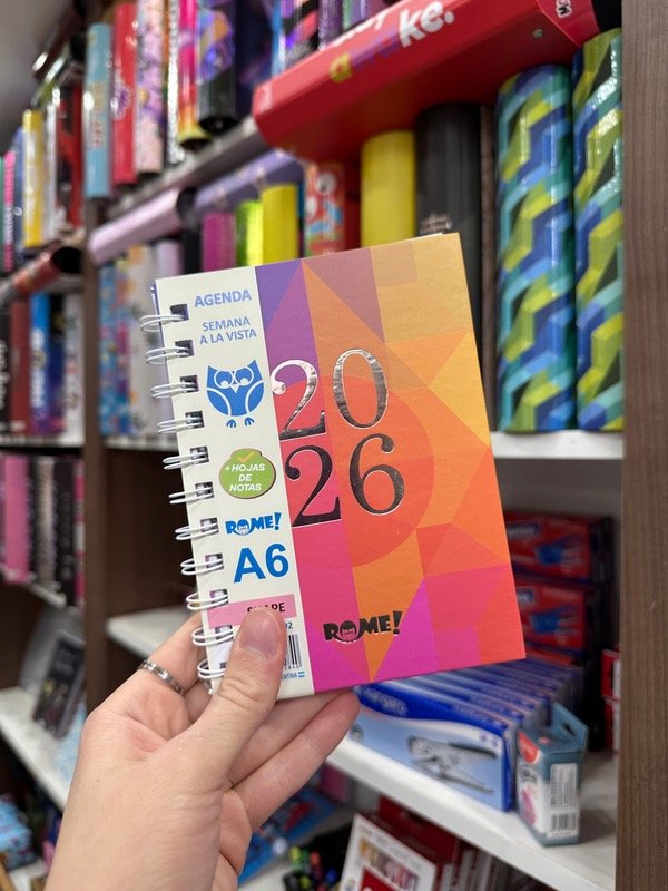 Producto - Agenda SHAPE A6 2026 SEMANAL DIAMANTE