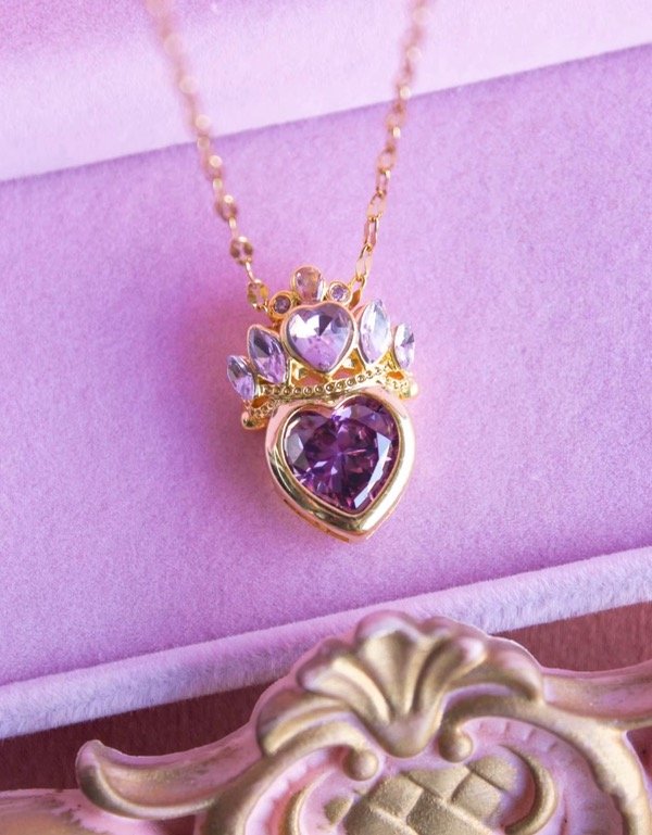 Producto - Collar de corazón violeta Barbie
