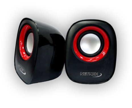 Producto - Parlantes 2.0 -6w -usb powered -black/red -Netmak (NM-9025R)