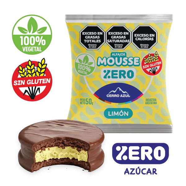 Producto - Alfajor Mouse de Limón Sin Azúcar Cerro Azul
