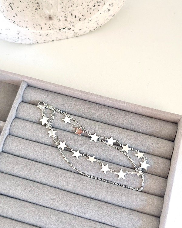 Producto - Tobillera doble con estrellas