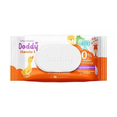 Producto - Toallitas doddy vitamina e x96 con tapa
