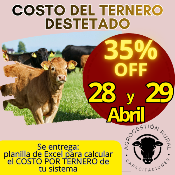 Producto - Taller Online: Costo del Ternero