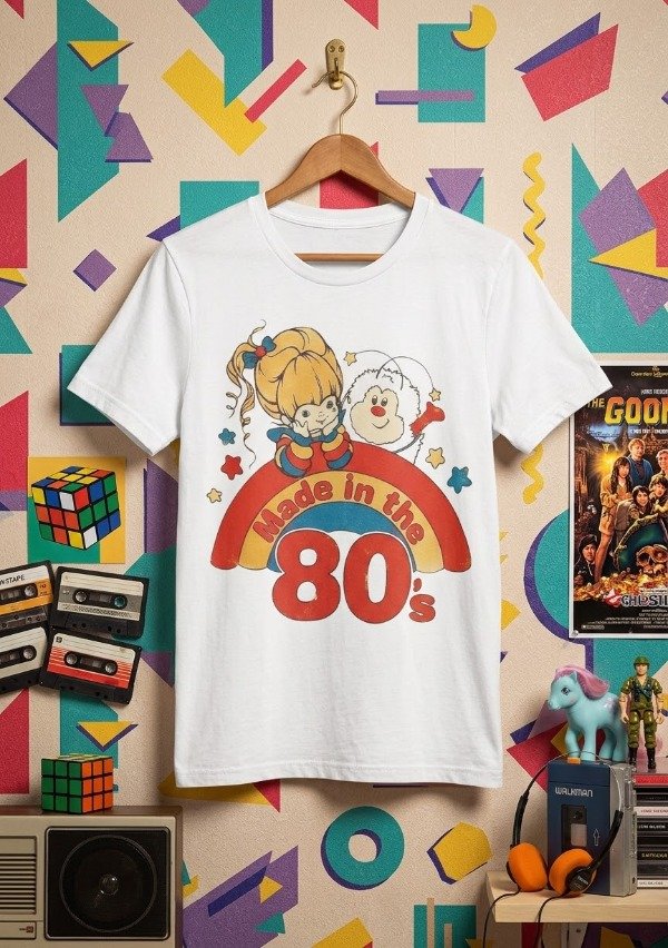 Producto - Remera UNISEX Rainbow Made 80s