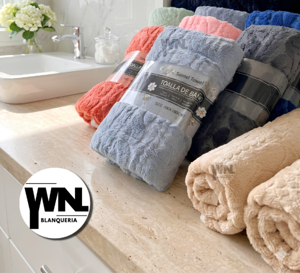 Producto - TOALLON SANTEL ABSORBENTE LABRADO XL