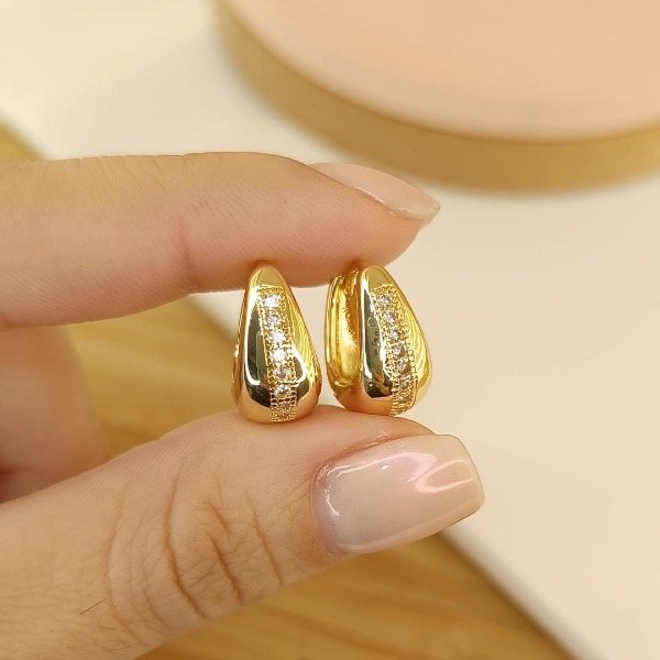 Producto - Aros Gota dorados