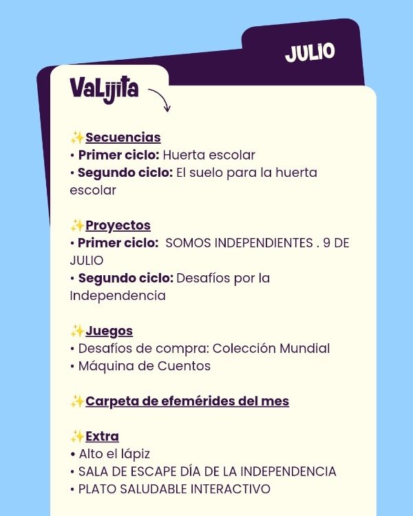 Producto - CLUB DE LA VALIJITA: JULIO - 1
