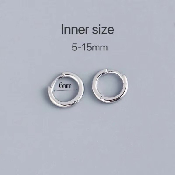 Producto - Aros argollitas acero blanco