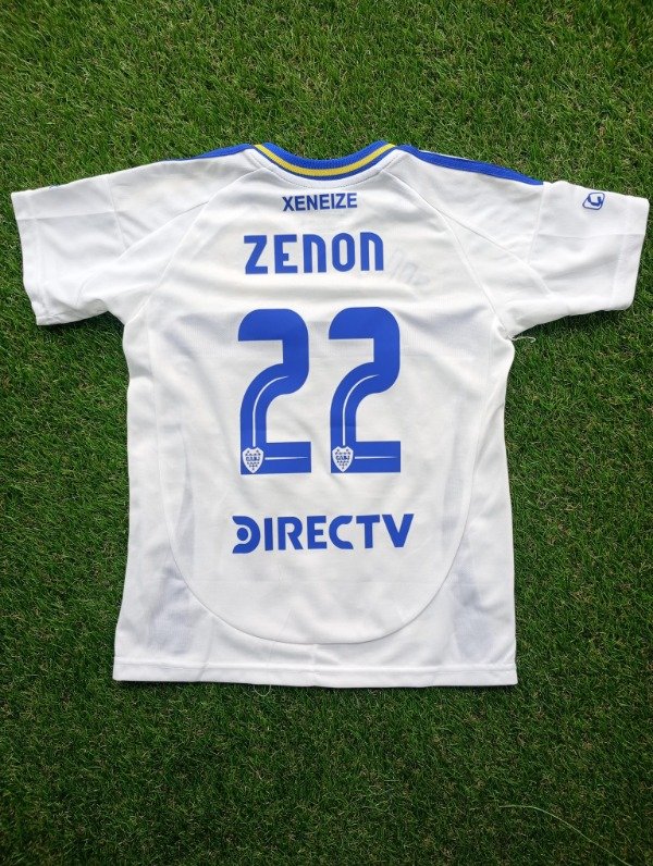 Producto - Camiseta NIÑO Boca Juniors Blanca 2024 2025 Kevin Zenón