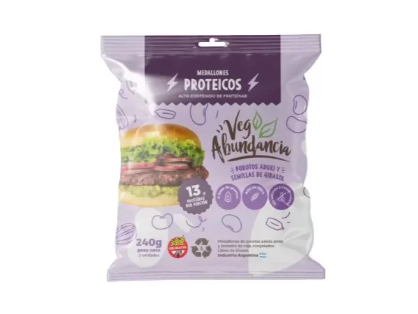 Producto - Medallones proteicos de porotos aduki y semillas de girasor