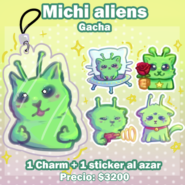 Producto - Michi aliens gacha