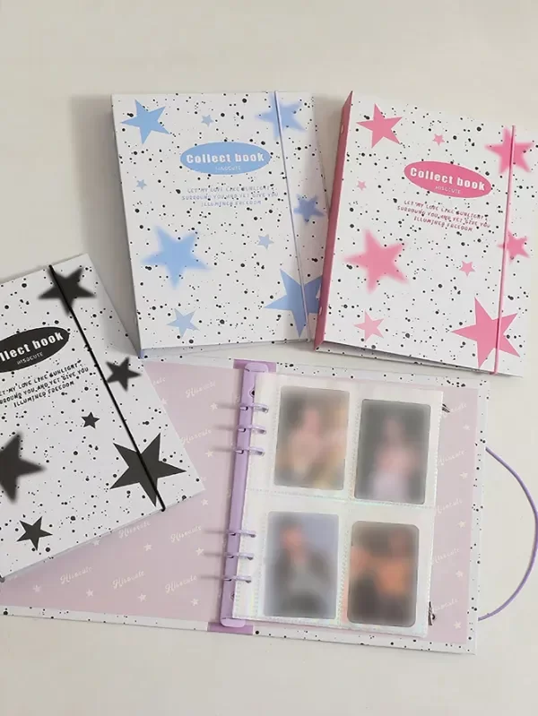 Producto - Binder A5 negro con estrellas - 1