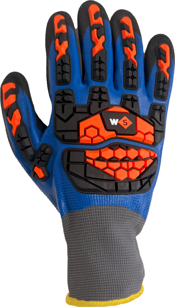 Producto - Guante de poliéster, doble baño de nitrilo, anti-impacto - N2005TPR WS