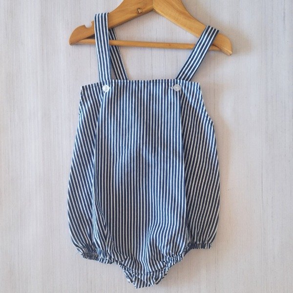 Producto - Body Poplin Rayitas Azules