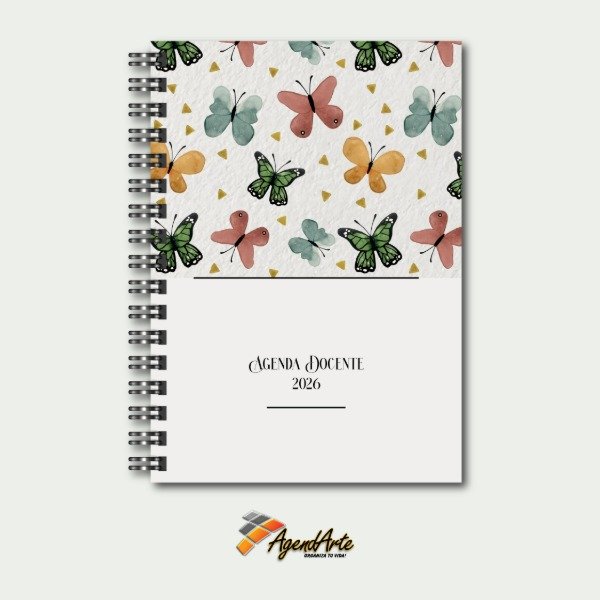 Producto - Agenda Docente 6 Cursos - Tapa dura A5 - Diseño 6