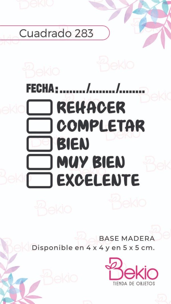 Producto - Sello Cuadrado 283 - Docentes
