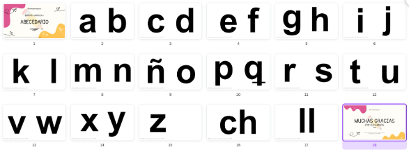 Producto - ABECEDARIO PARA IMPRIMIR (minúscula)