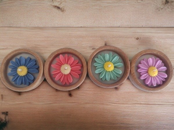 Producto - Vela cuenco con margarita