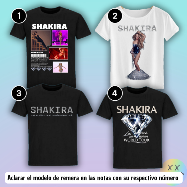 Producto - Remeras Shakira #1